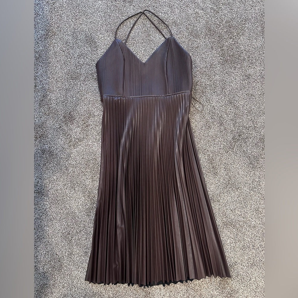 Banana Republic Brown Leather Dress